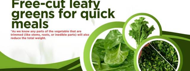 Leafy vegetables banner